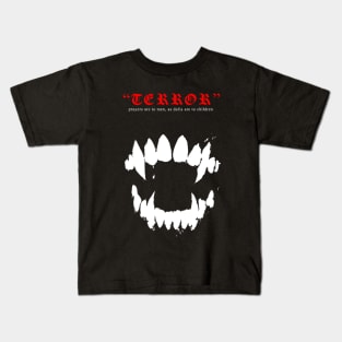 TERROR FANG TEE Kids T-Shirt